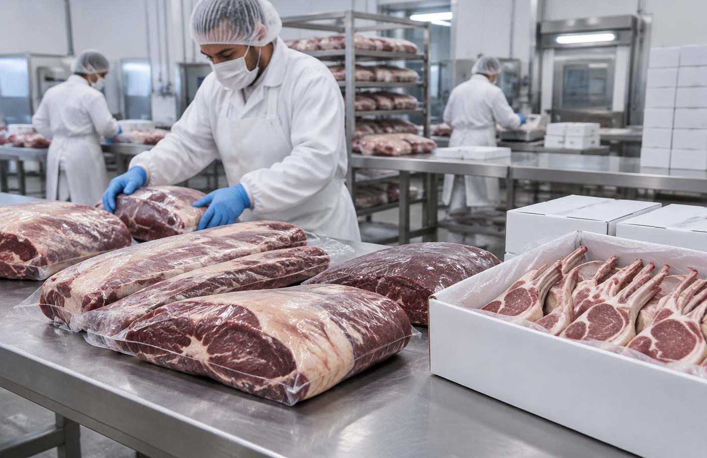 Australian beef and lamb products prepared in an export facility
